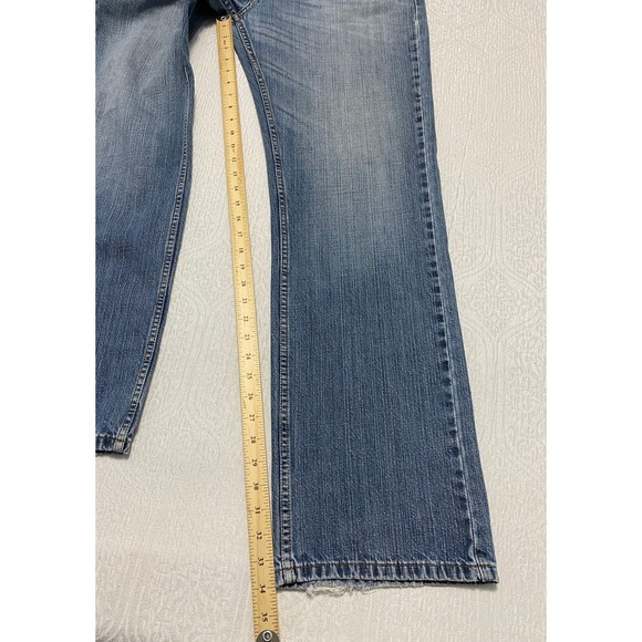 Levi's 559 Relaxed Straight Jeans Men's‎ Size 36x34 Blue Denim Whiskers - Picture 10 of 10